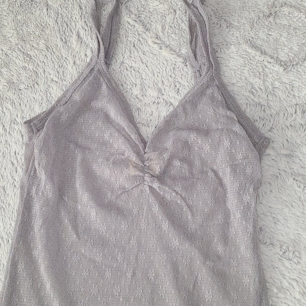 Hollister Grey sheer cami